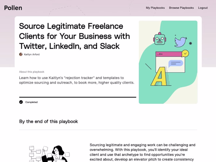 Pollen | Sourcing Legitimate Clients with Twitter and LinkedIn