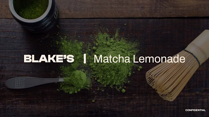 Blake's Matcha Lemonade Pitch Deck
