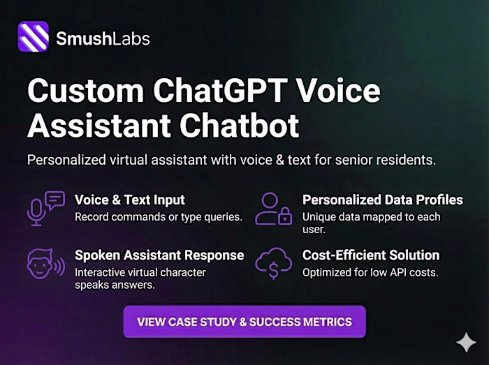 Custom chatGPT voice assistant chatbot