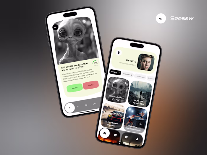 Modern Reskin for Seesaw's Prediction App