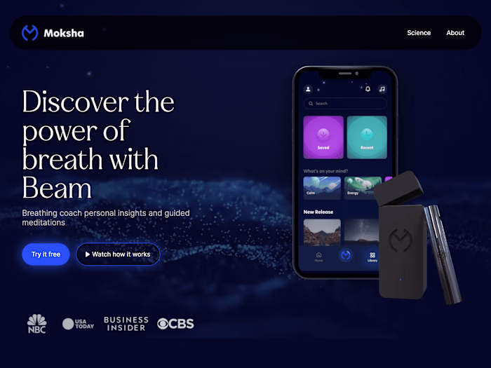 Webflow animated website