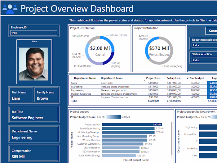 Project Overview Dashboard