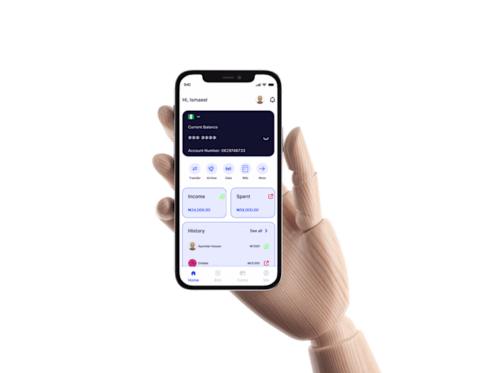 A Banking/ Fintech App Design