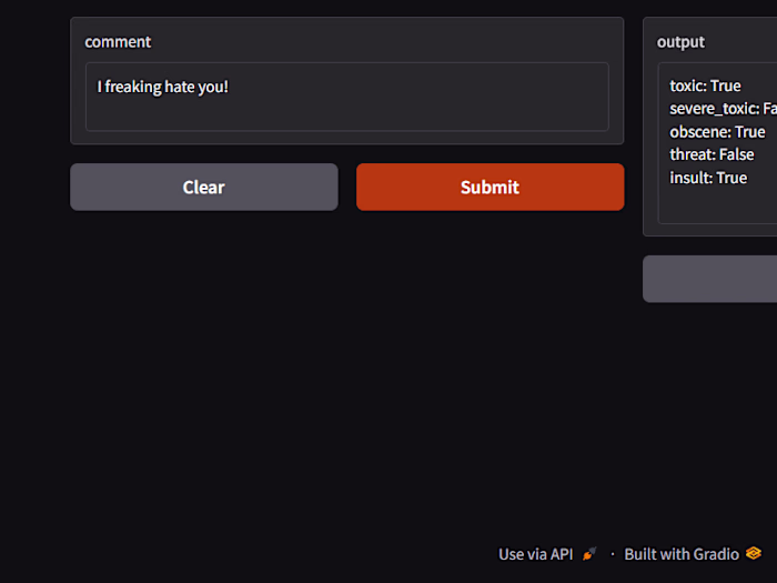 Toxic Comment Classification with TensorFlow and Gradio