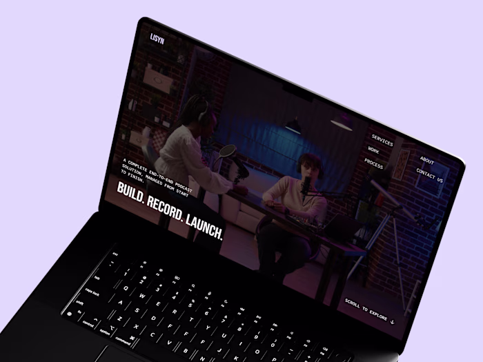 LISYN — Podcast Studio Website Template