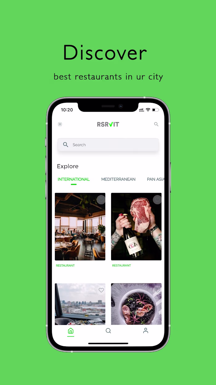 RSRVIT, Restaurants reservations