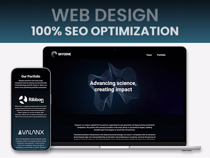 Skygene - Web Design