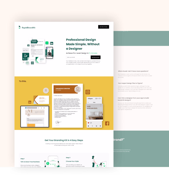 Rapid Brand Kit Web Design and Webflow Development