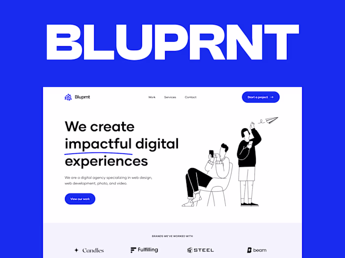 Bluprnt — Design Agency Website