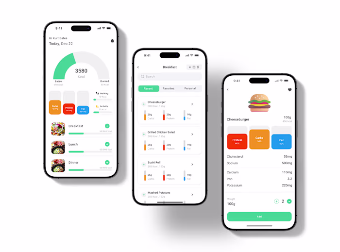 Wrapped up nutrition tracking app ✨