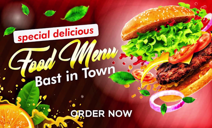 I will do restaurant menu flyer design, digital menu or food me…