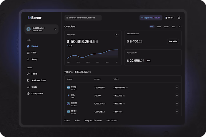 Simplifying the user experience for a Blockchain monitoring Dapp