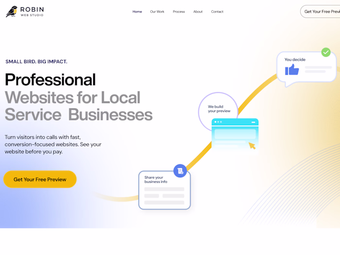 Conversion-Optimized Website Design for Robin Web Studio
