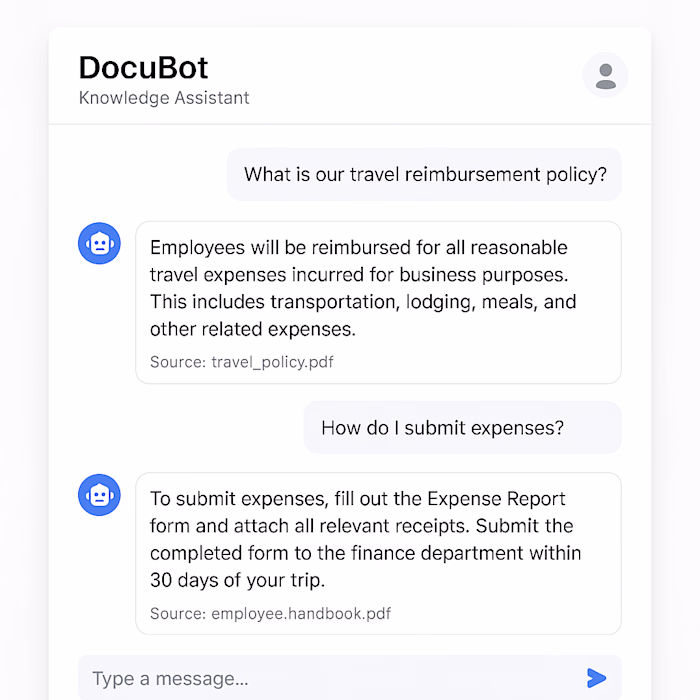 DocuBot: RAG-Powered Knowledge Assistant