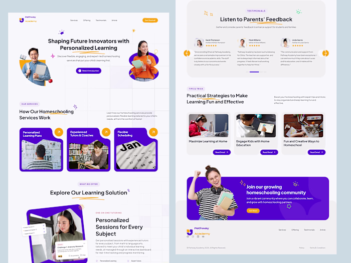 Framer Website (Design & Development) for education field