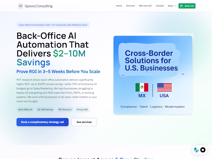 Working with Gpounj Consulting was a strong learning experie...