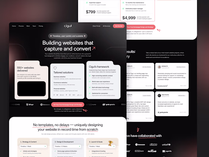 Cigul Website Development - Figma to Framer