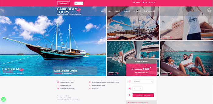 Tour Details & Checkout Redesign for 3 WordPress sites.