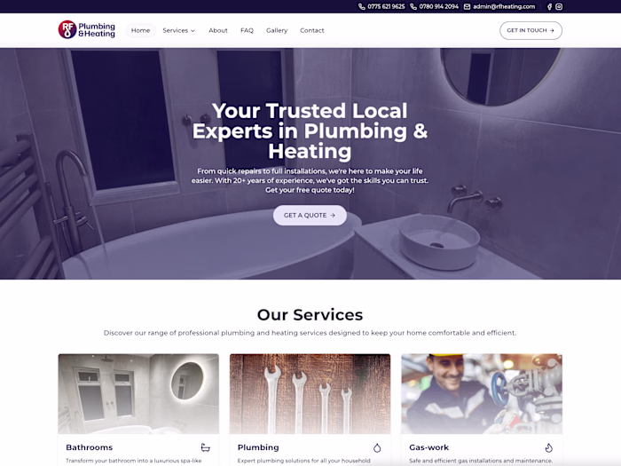 RF Heating Website - Modern Web Solution