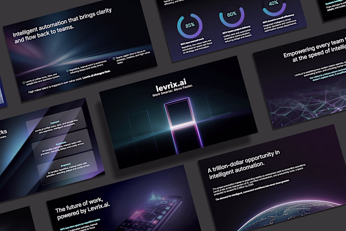 Levrix AI Pitch Deck Design