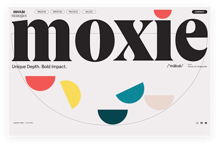 Moxie Visual Branding & Webflow Website