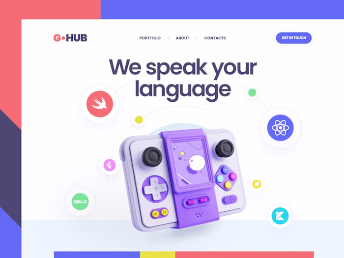 Web site / 3D illustration