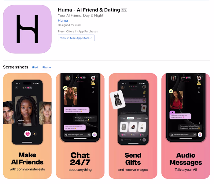 Huma - AI Friend & Dating