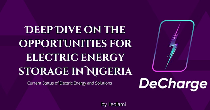 Decharge: Deep Dive on the opportunities for electric energy st…