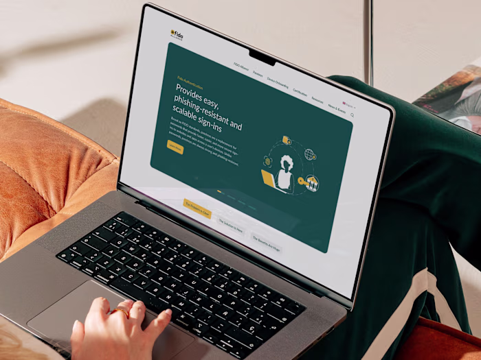 FIDO Alliance ⎯ Landing Page Design
