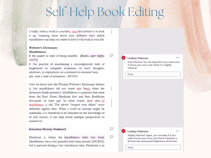 Nonfiction Book Editing