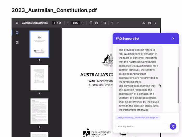 Development of an Intelligent RAG System for Document Management