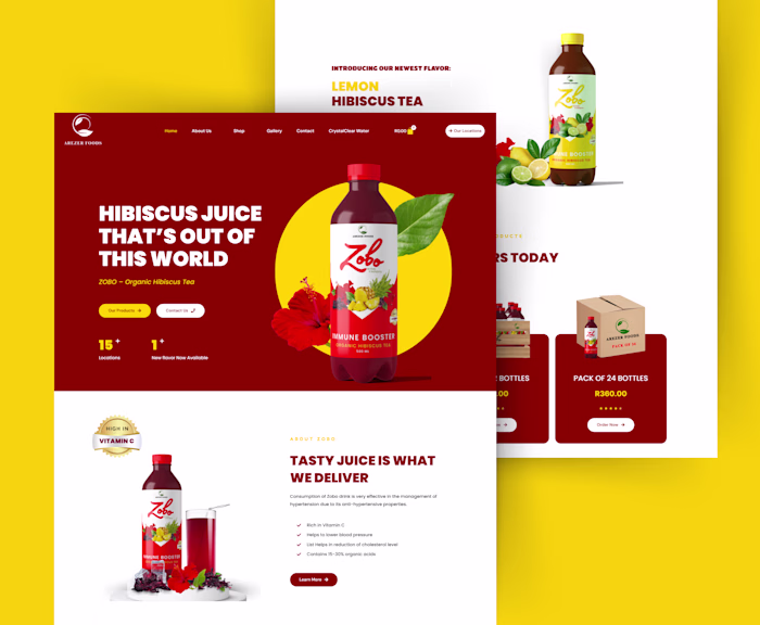 Arezer Foods - Website Design & Development