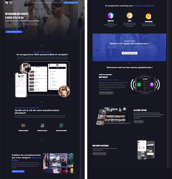 Kajabi Course Website Design