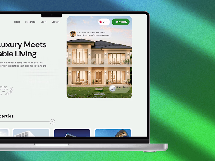 EcoEstates landing Page