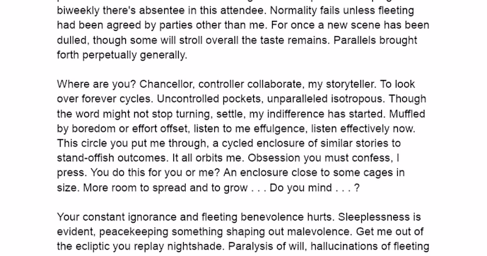 Spoken Poem "Constants"
