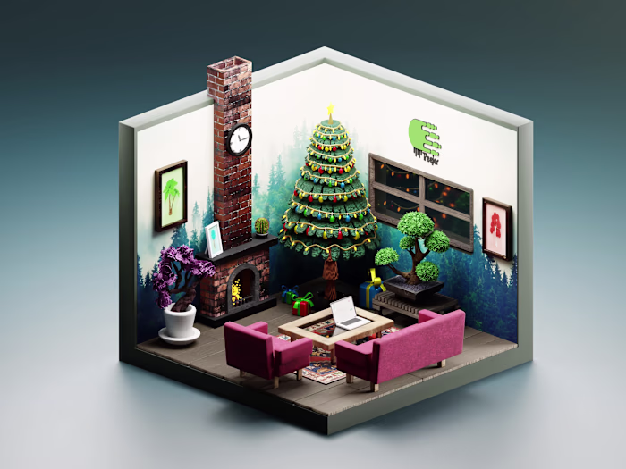 Treejer-Themed 3D Room Design