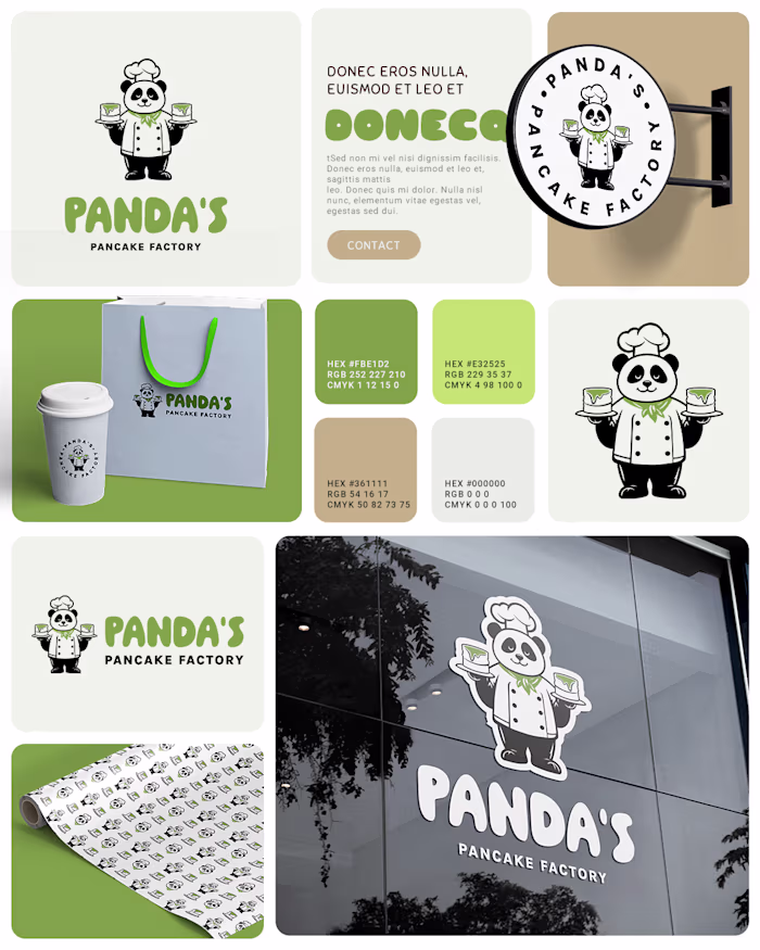 I created the visual identity