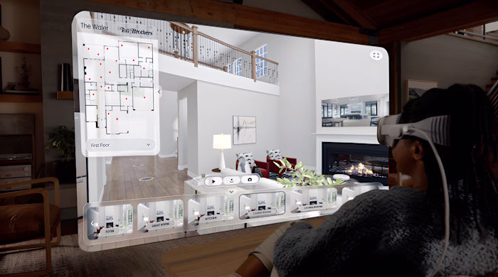 Immersive VR Real Estate App Design