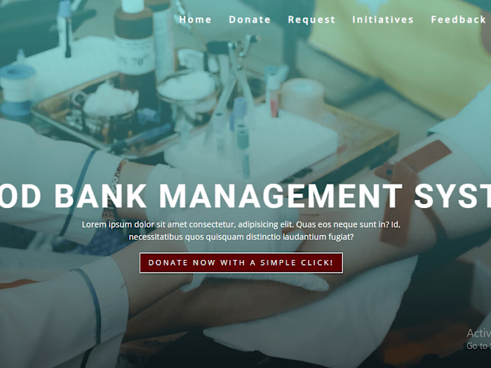 Web Based Blood Bank Management System