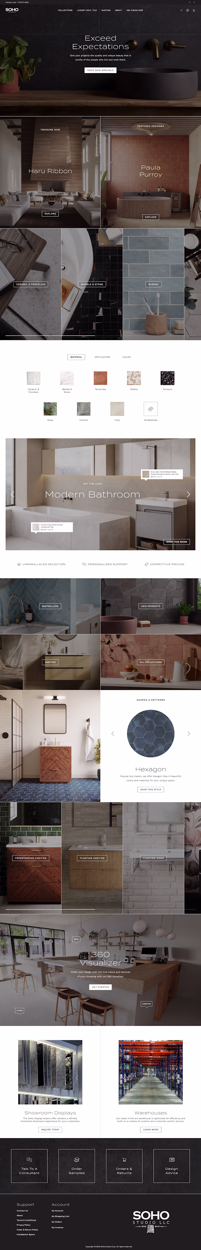 Soho Studio Website Copywriting