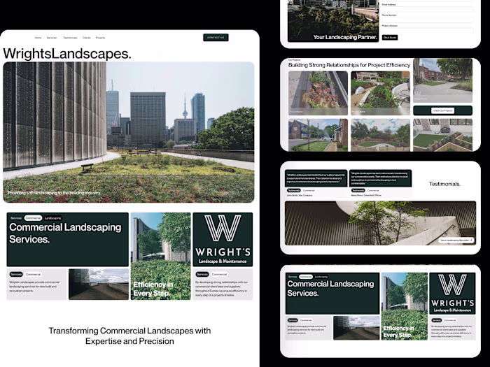 Wrights Landscape | Webflow Website Redesign