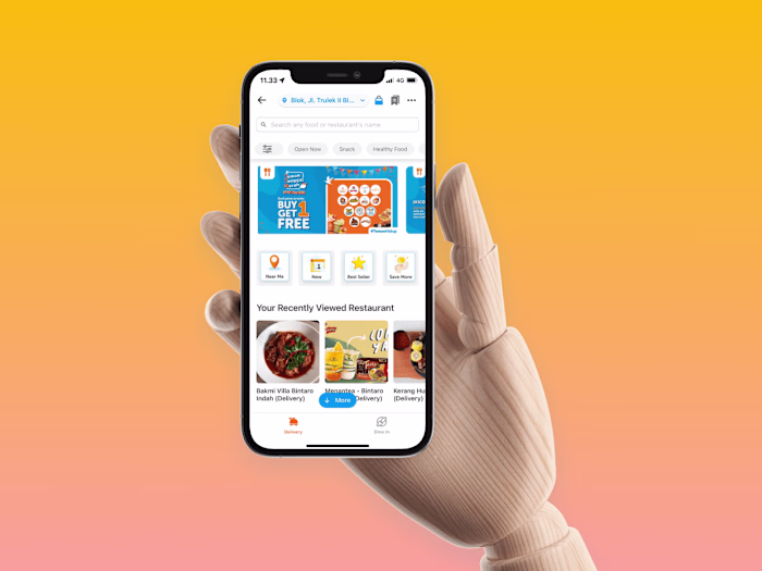 Food Searching Category and Filter Feature in Traveloka Eats