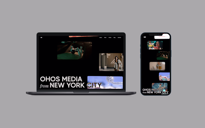 OHOS Media: NYC Media Production Portfolio Website 