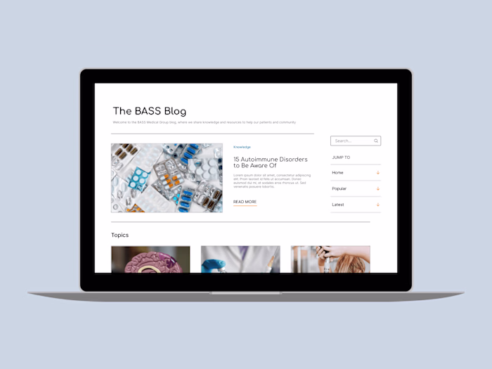 Medical Blog re-design