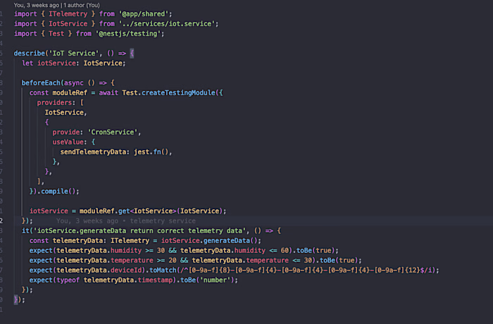 Unit test example | Node.js Developer | Back-end Developer