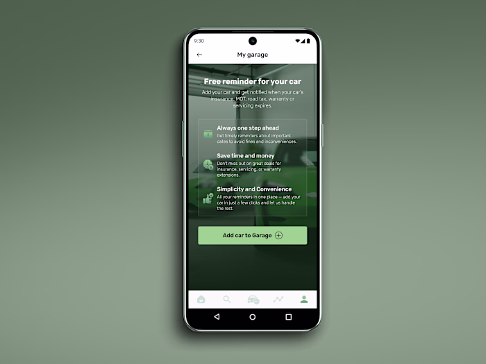 Car Management App — Mobile UI/UX Design