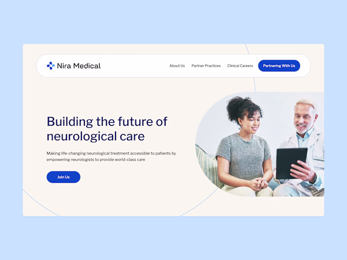 Webflow design and development for national healthcare network