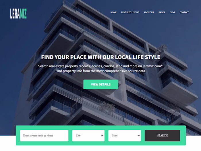 Website Design for Leramiz Real Estate