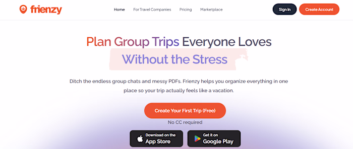 Frienzy Website Rebuild