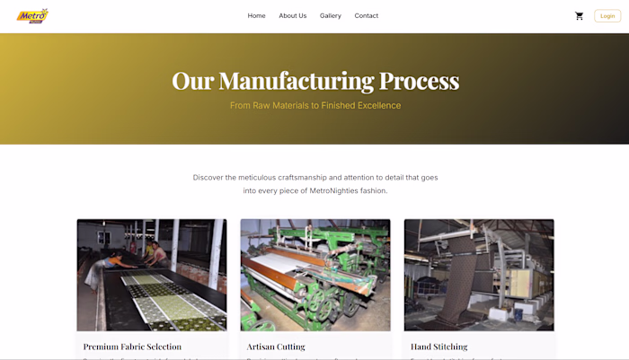 Designed and developed a responsive e-commerce website for a...